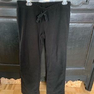 Black fleece sweat pants/ pajama pants